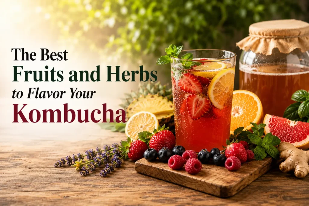 The best fruits and herbs to flavor your kombucha